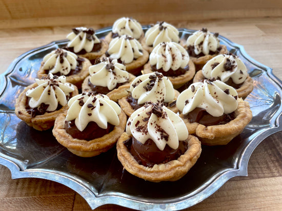 Load image into Gallery viewer, 1 Dozen  2-inch Classic Chocolate Cream Pies
