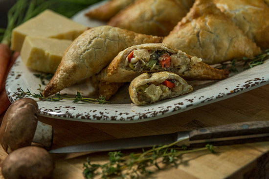 Spring Vegetable Hand Pies with Irish White Cheddar